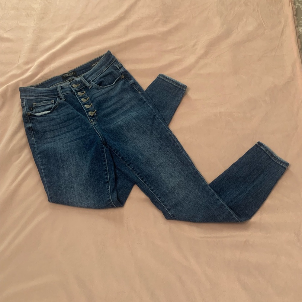 Judy Blue button fly skinny jeans
